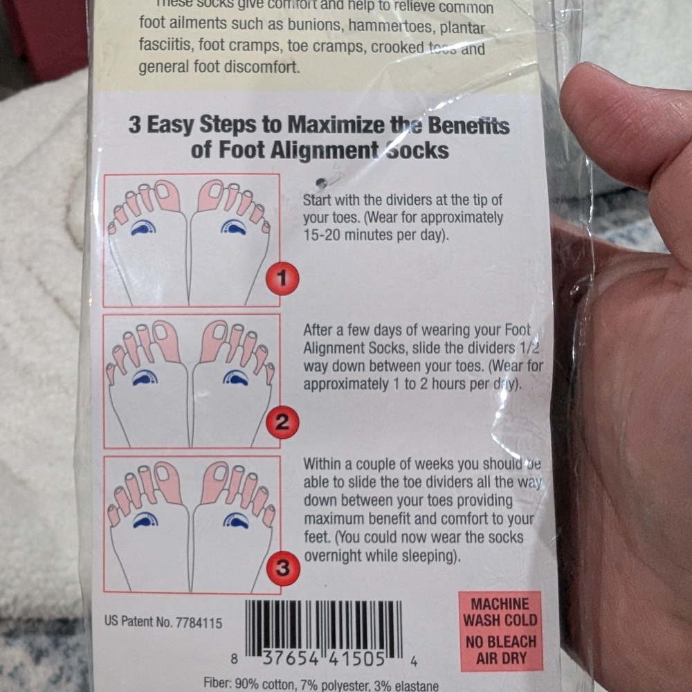 Foot Alignment Socks - Gray - Picture 2 of 3
